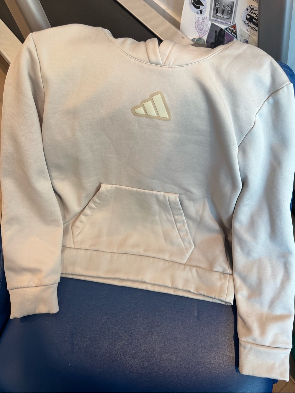 Adidas Kids Cream Pullover Hoodie